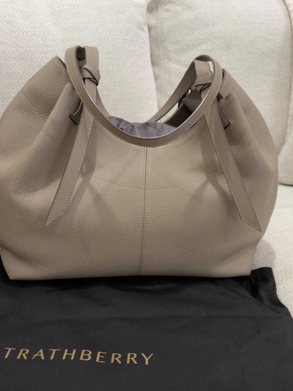 Strathberry Barra Tote in Taupe - Picture 4 of 15